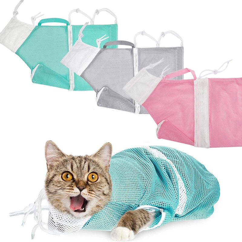 Multi-Function Cat Grooming Bath Bag