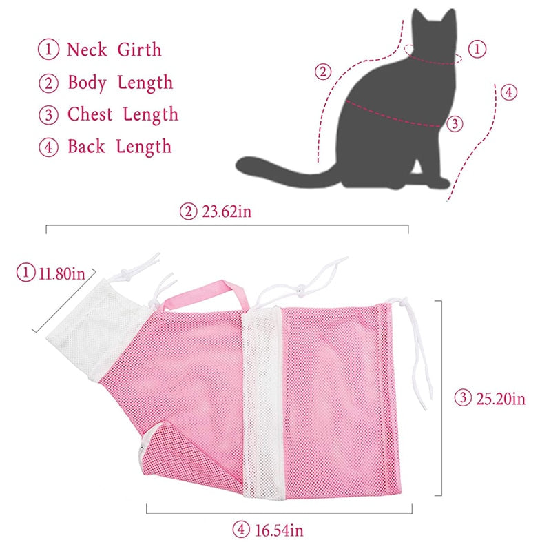 Multi-Function Cat Grooming Bath Bag